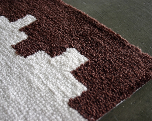 ARTWORK STUDIO TR-4239-WH 「Native rug（ネイティブラグ）」Cross（クロス柄）Lサイズ （ホワイト） 画像1